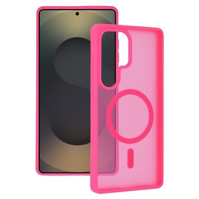 Husa Tel Protect Aura mat Magsafe pentru Samsung Galaxy S26 Ultra Hot Roz