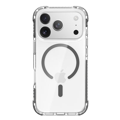 Husa Rock Crystal Transparent Magnetic Series pentru iPhone 17 Pro Max Transparent-Negru