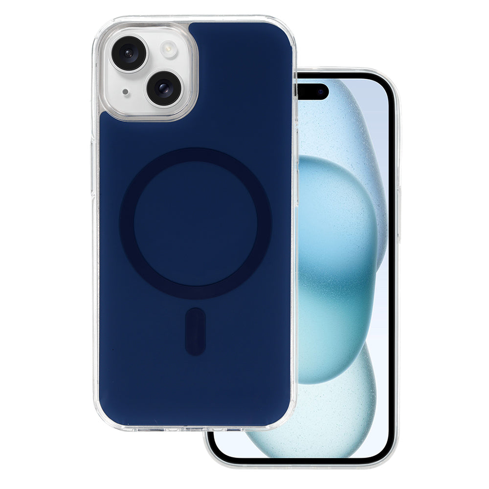 Husa Glossy Magsafe pentru iPhone 15 Navy