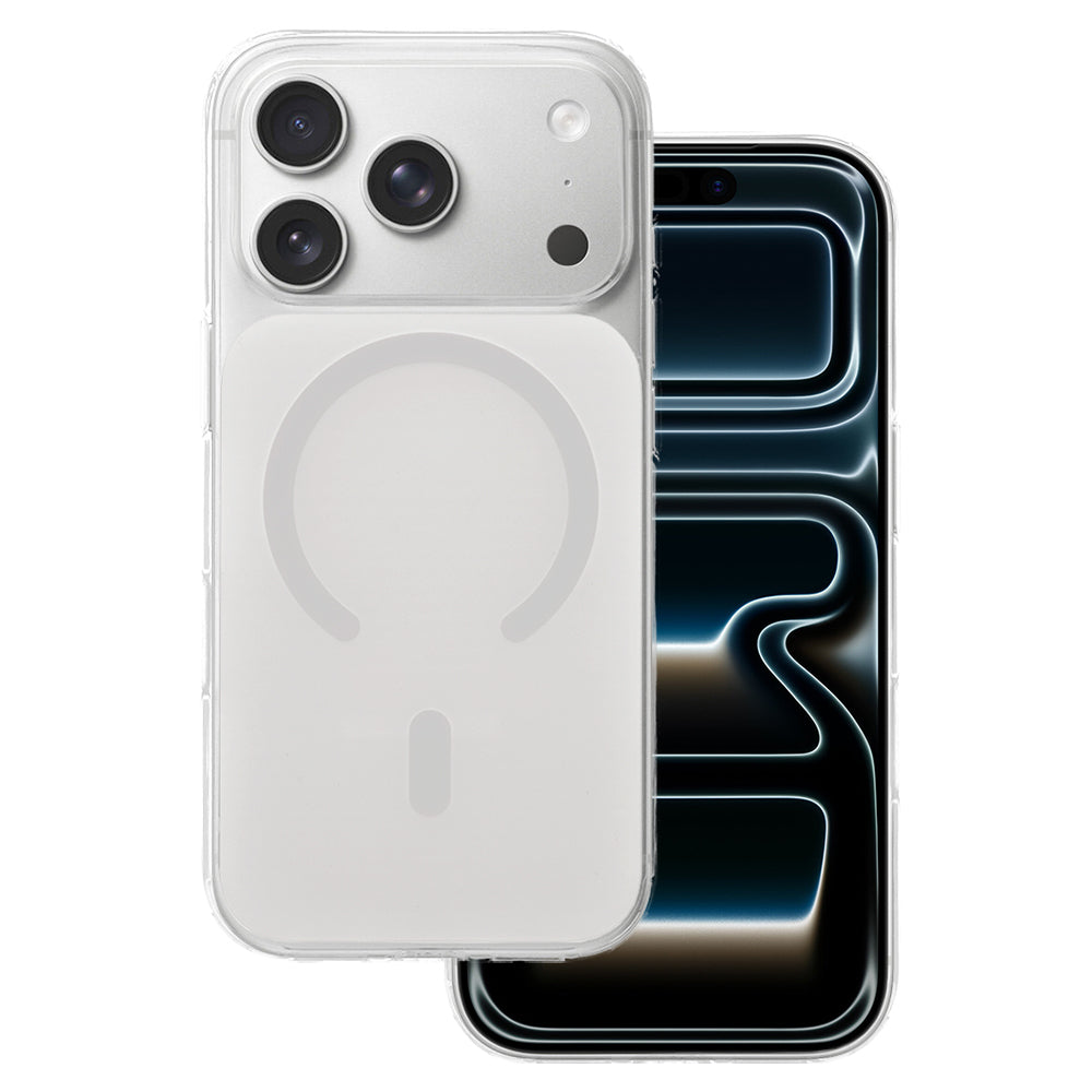 Husa Glossy Magsafe pentru iPhone 17 Pro Max Alb