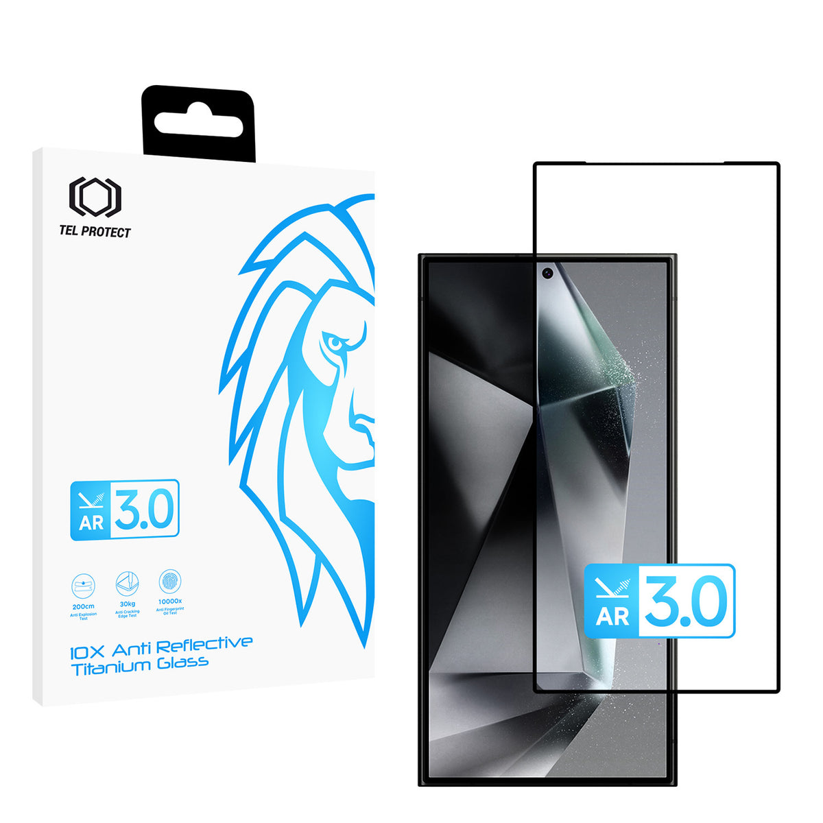 Folie sticla Tel Protect 10X AR 3.0 Antireflective Titanium Forsamsung Galaxy S24 Ultra