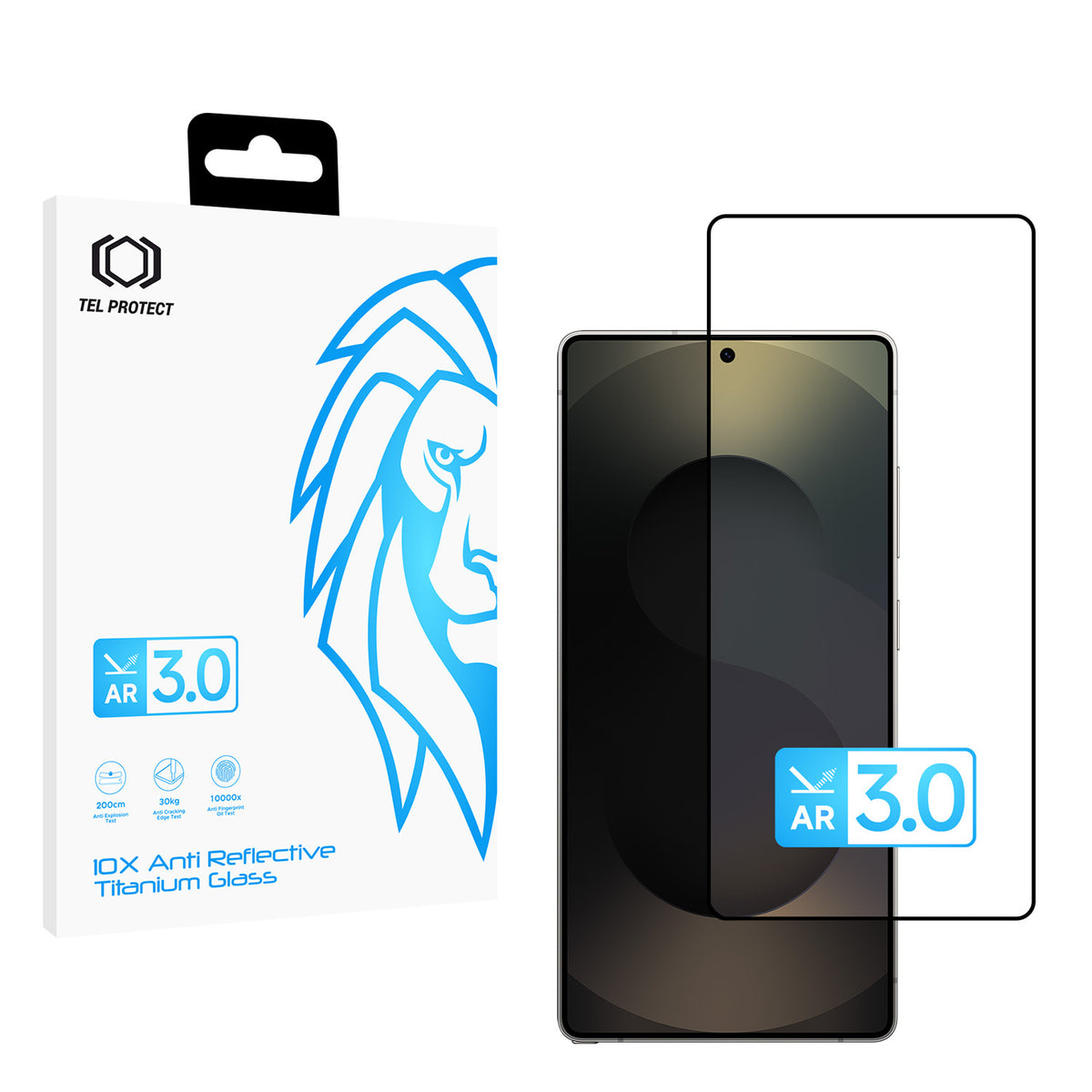 Folie sticla Tel Protect 10X AR 3.0 Antireflective Titanium Forsamsung Galaxy S25 Ultra