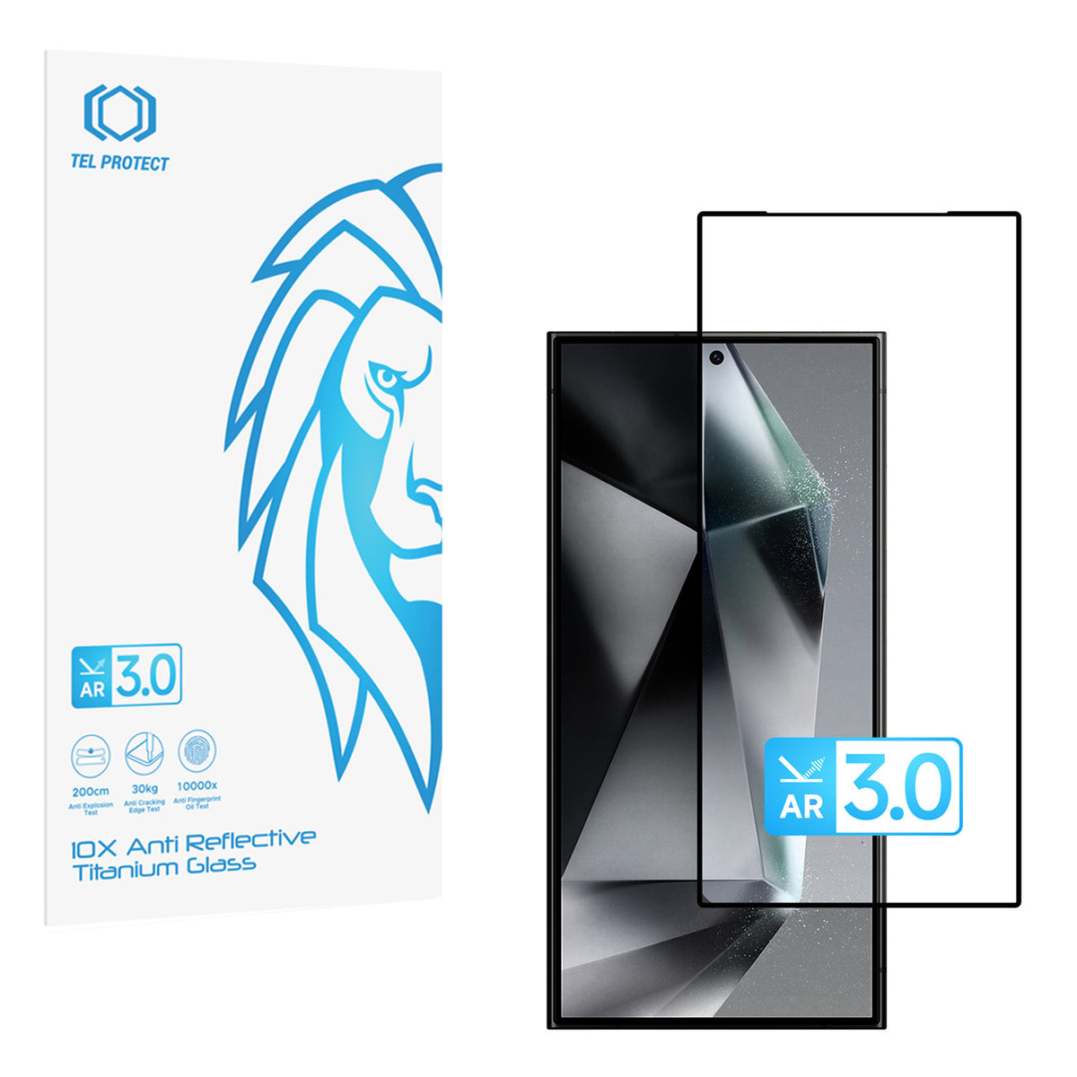 Folie sticla Tel Protect 10X AR 3.0 Antireflective Titanium Forsamsung Galaxy S24/S25 (Envelope)