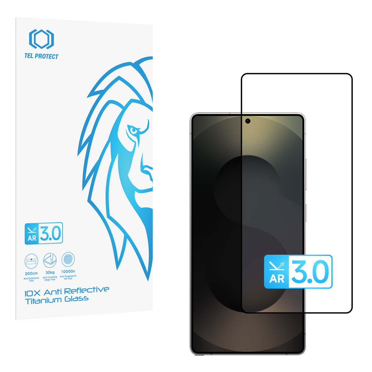 Folie sticla Tel Protect 10X AR 3.0 Antireflective Titanium Forsamsung Galaxy S25 Ultra (Envelope)