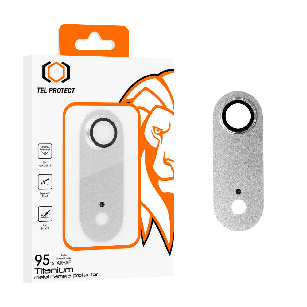 Folie sticla Tel Protect 95% AR+AF Full Metal Camera protectie On pentru iPhone 17 Air Argintiu Island)