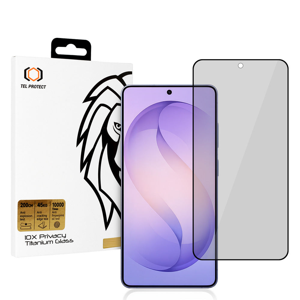 Folie sticla Tel Protect 10X Privacy Titanium pentru Samsung Galaxy S26 Ultra (cu Fingerprint Unlock)