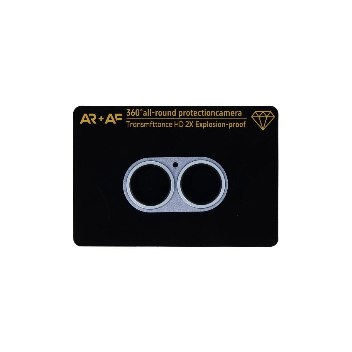 Folie sticla Aluminum Metal Camera acoperire completa lentila On pentru iPhone 17 Mist Albastru Island)