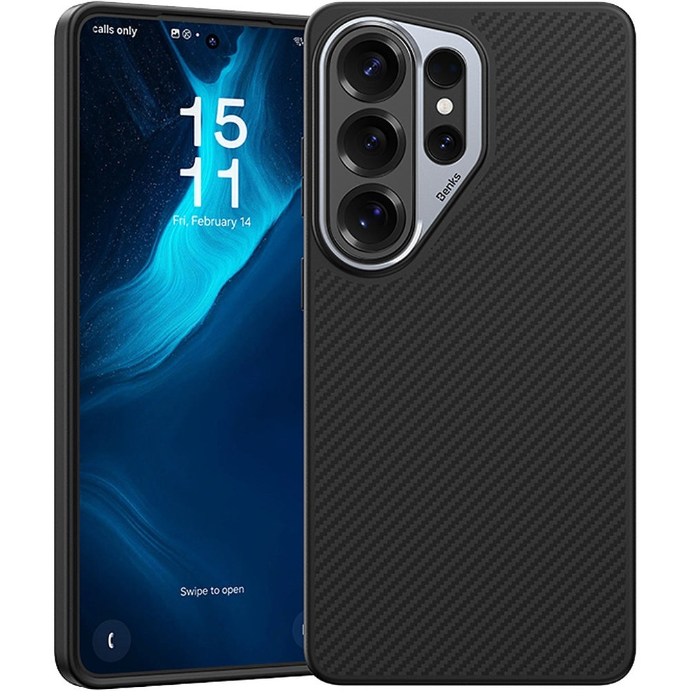 Husa Benks Magnetic Armor Pro Kevlar Metal Frame 600D (C.k.fl.sa.bk.g050) pentru Samsung Galaxy S26 Ultra Negru