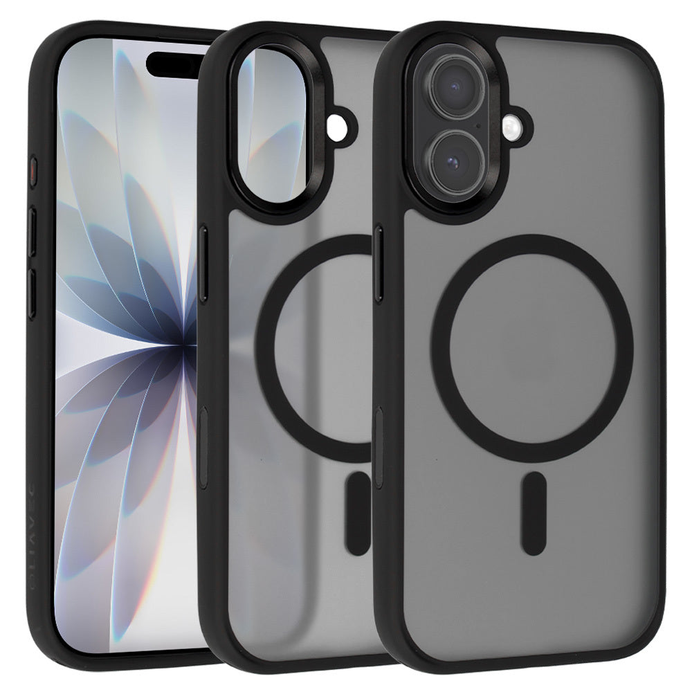 Husa Liavec Cloudy cu Metal Camera Frame pentru iPhone 17 Negru Control Button)
