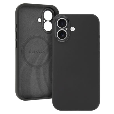 Husa Liavec Silk Shield cu Metal Camera Frame pentru iPhone 17 Negru