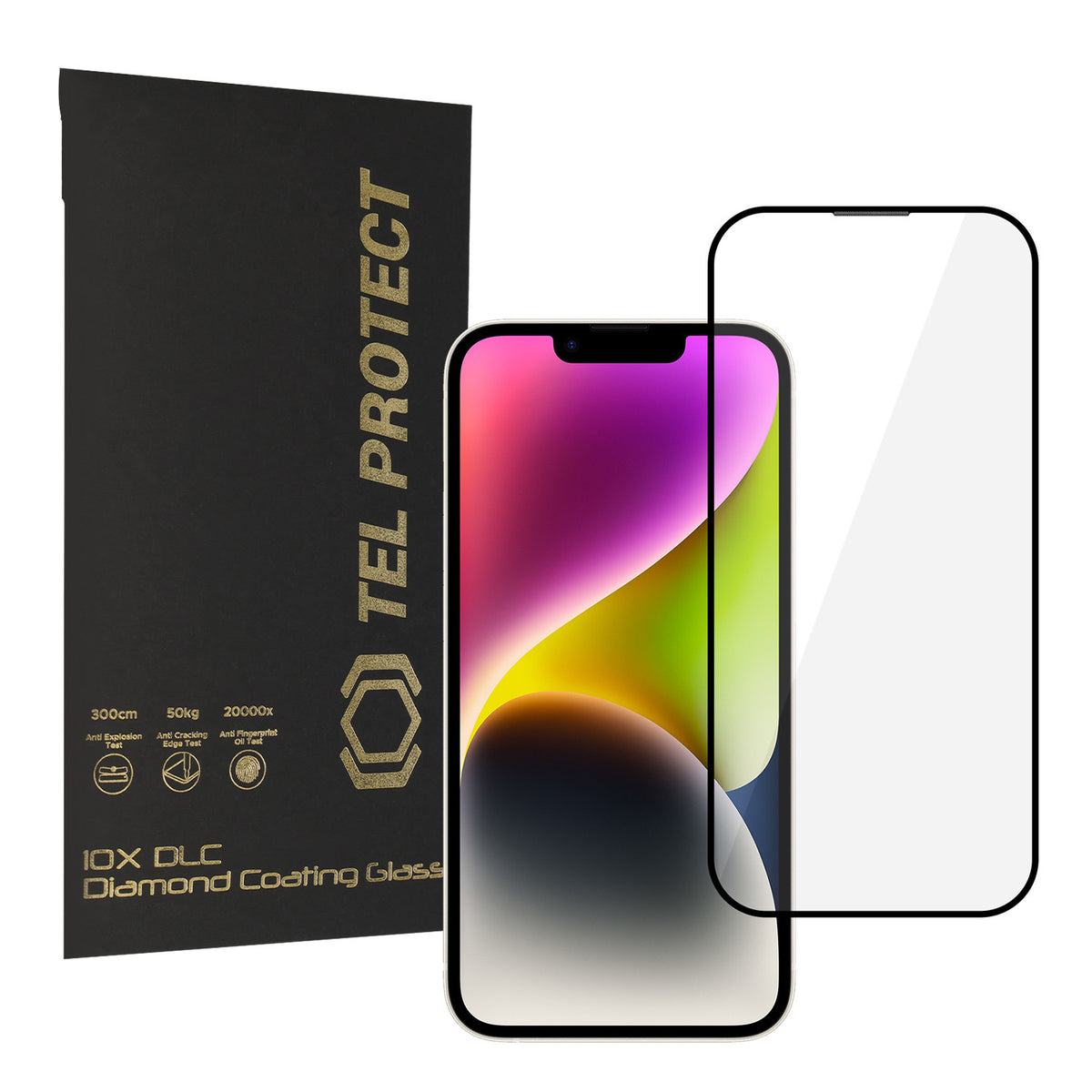 Folie sticla Tel Protect 10X HD DLC Diamond Coating pentru iPhone 17E/16E/14/13 Pro/13 (Envelope)