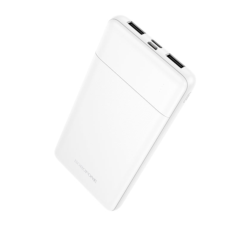 Acumulator extern Borofone 10000mAh Bj88 Clever - 2xUSB - Alb