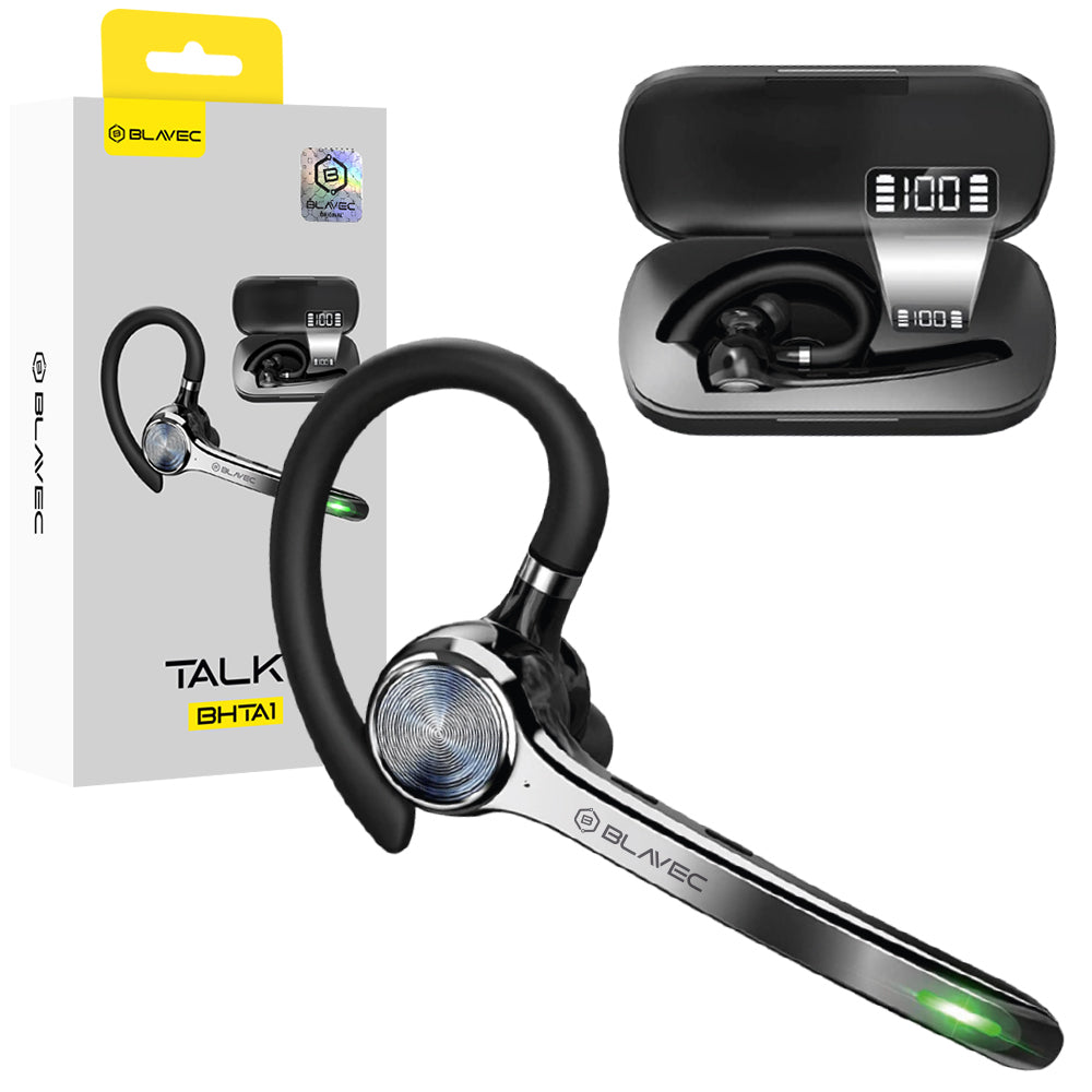 Acumulator extern Blavec Bluetooth Casti Talk 1 Multipoint + Negru