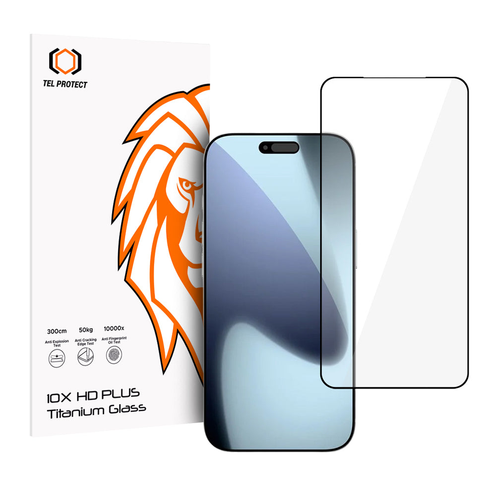 Folie sticla Tel Protect 10X HD Plus Titanium pentru iPhone 17 Pro / 18 Pro (Envelope)