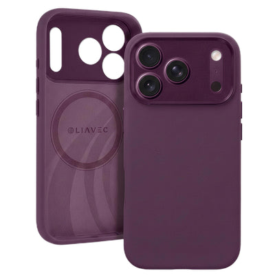 Husa Liavec Silk Shield cu Metal Camera Frame pentru iPhone 18 Pro Max/17 Pro Max Mov