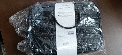 Husa Wonder Briefcase Laptop 17 Inches Pico Quilted Negru (Damaged Packaging)