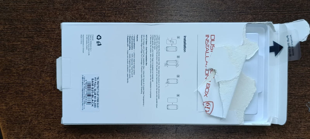 Folie Tel Protect Dust-free Easy Fit Full Glue 6D sticla pentru Samsung Galaxy S25 Negru (cu Fingerprint Unlock) (Damage