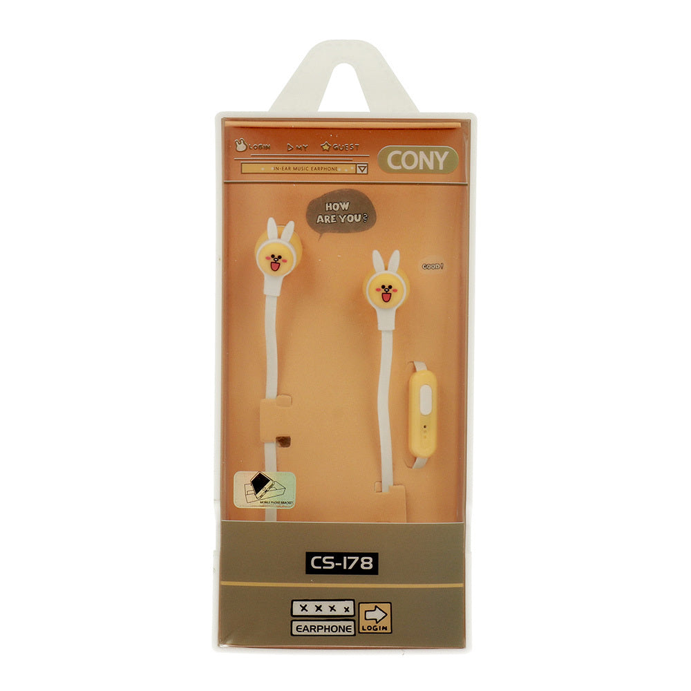 Casti Casni - Cs-178 cu Microphone Galben