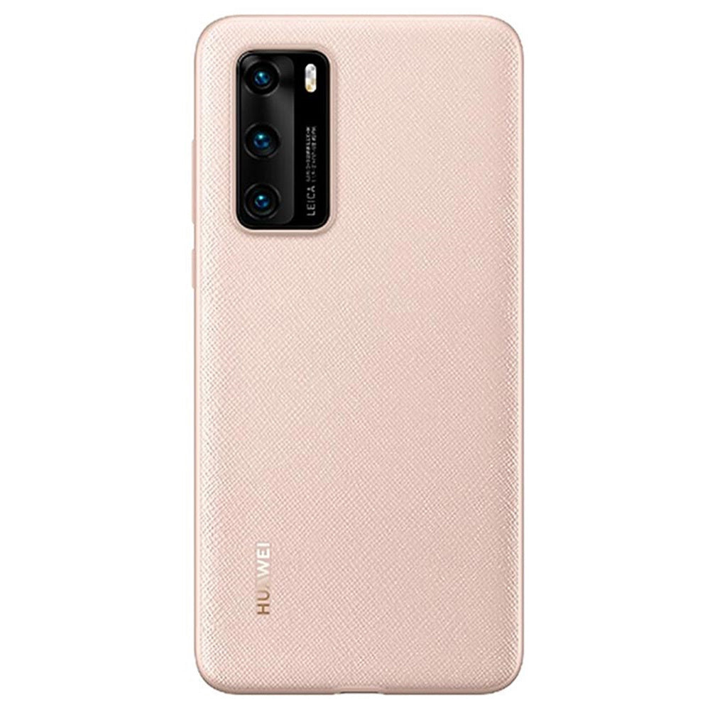 Husa Original pentru Huawei P40 - PU Protective (51993713) Roz