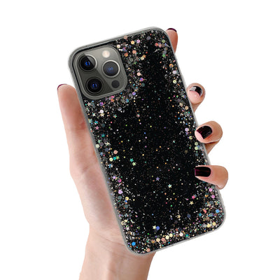 Husa Brilliant Transparent pentru iPhone 12 Pro Max Negru