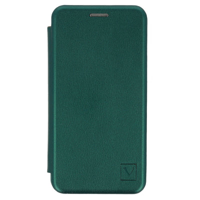 Husa Book Vennus Elegance pentru iPhone 12 Mini Verde inchis