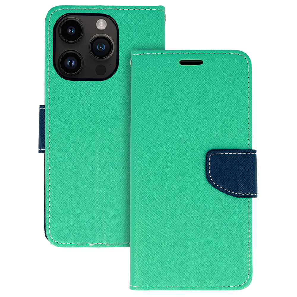 Husa Fancy pentru Samsung Galaxy S21 Ultra Mint-navy