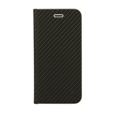 Husa Vennus Book Carbon cu Frame pentru iPhone 11 Pro Negru