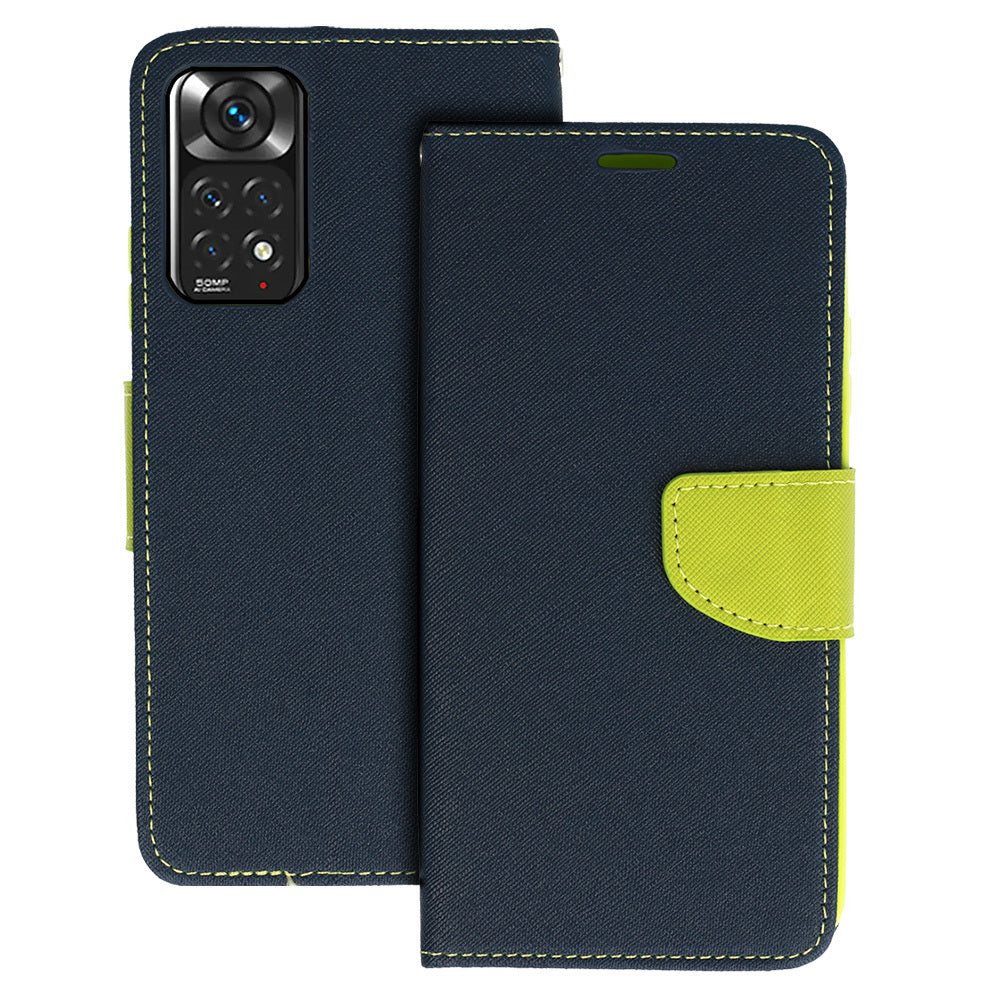 Husa Fancy pentru Xiaomi Redmi Note 11 5G/Note 11S 5G/Poco M4 Pro 5G Navy-lime
