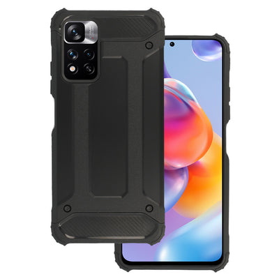 Husa Armor Carbon pentru Xiaomi Redmi Note 11 5G/Note 11S 5G/Poco M4 Pro 5G Negru