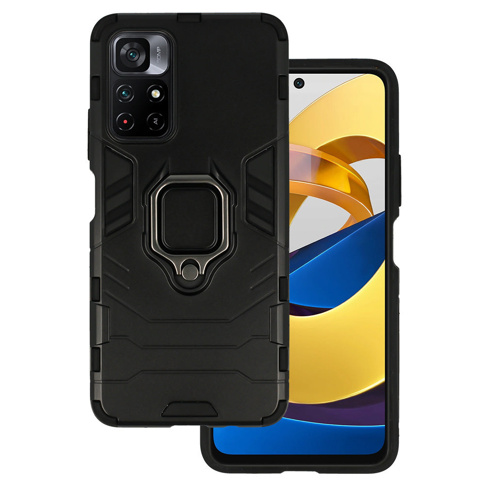 Husa Ring Armor pentru Xiaomi Poco M4 Pro 5G Negru