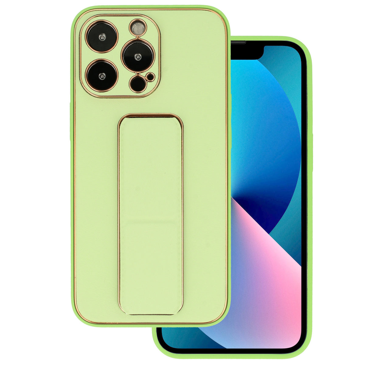 Husa TEL Protect piele Luxury Stand pentru iPhone 11 Pro Mint
