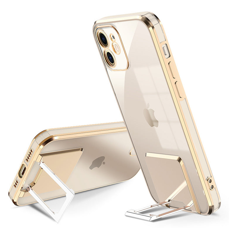 Husa Tel Protect Kickstand Luxury pentru iPhone 13 Pro Max Auriu