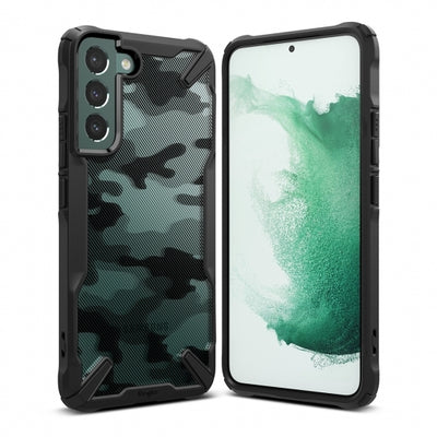 Husa Ringke Fusion X pentru Galaxy S22 Plus - Camo Negru