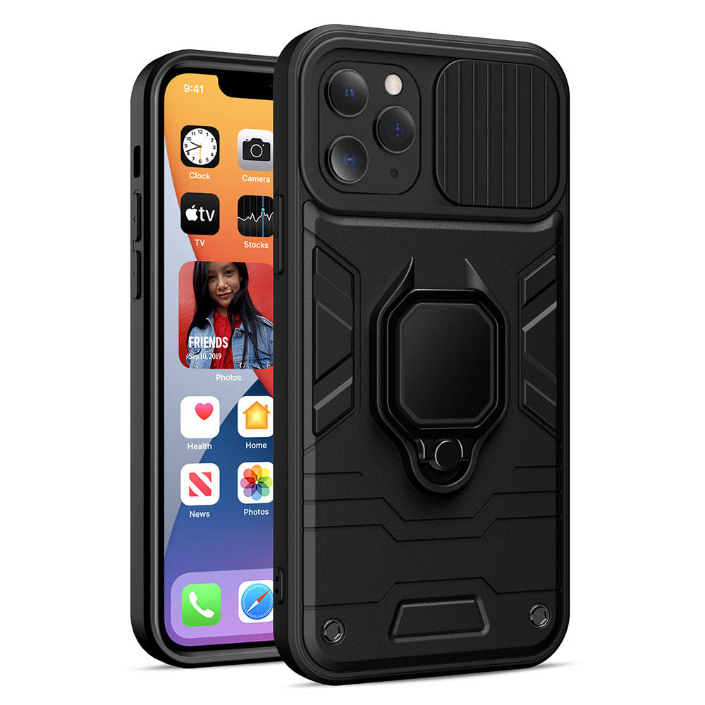 Husa Ring lentila pentru Realme C21 Negru
