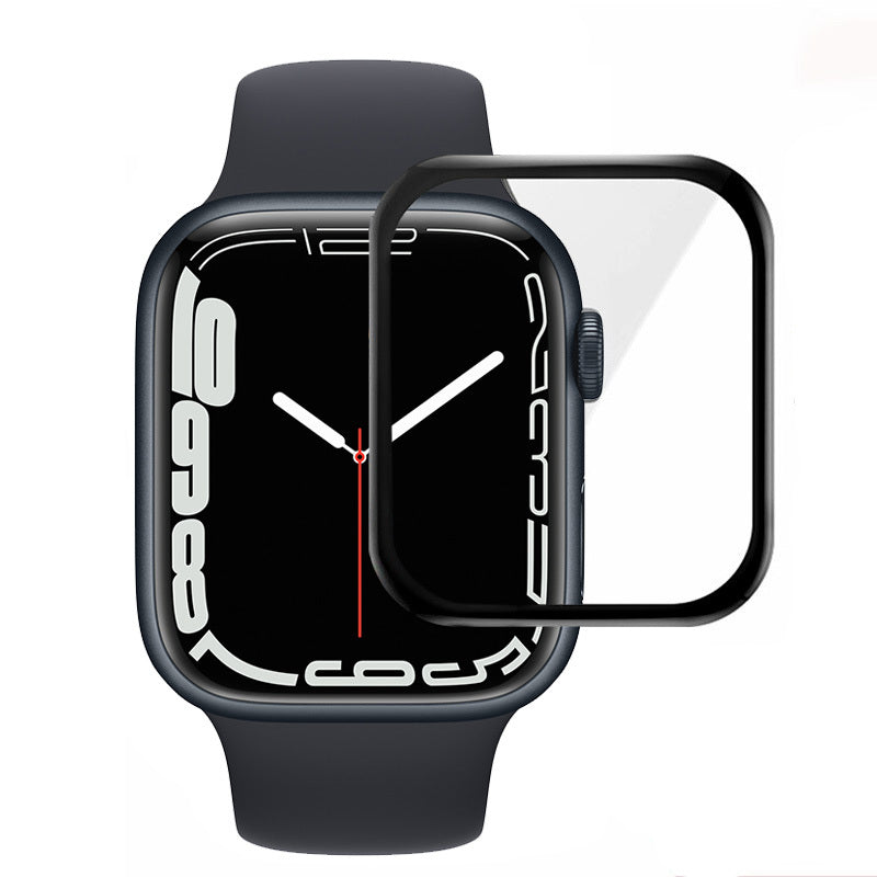 Folie sticla Acrylic Full Glue pentru Apple Watch 7/8/9 45mm