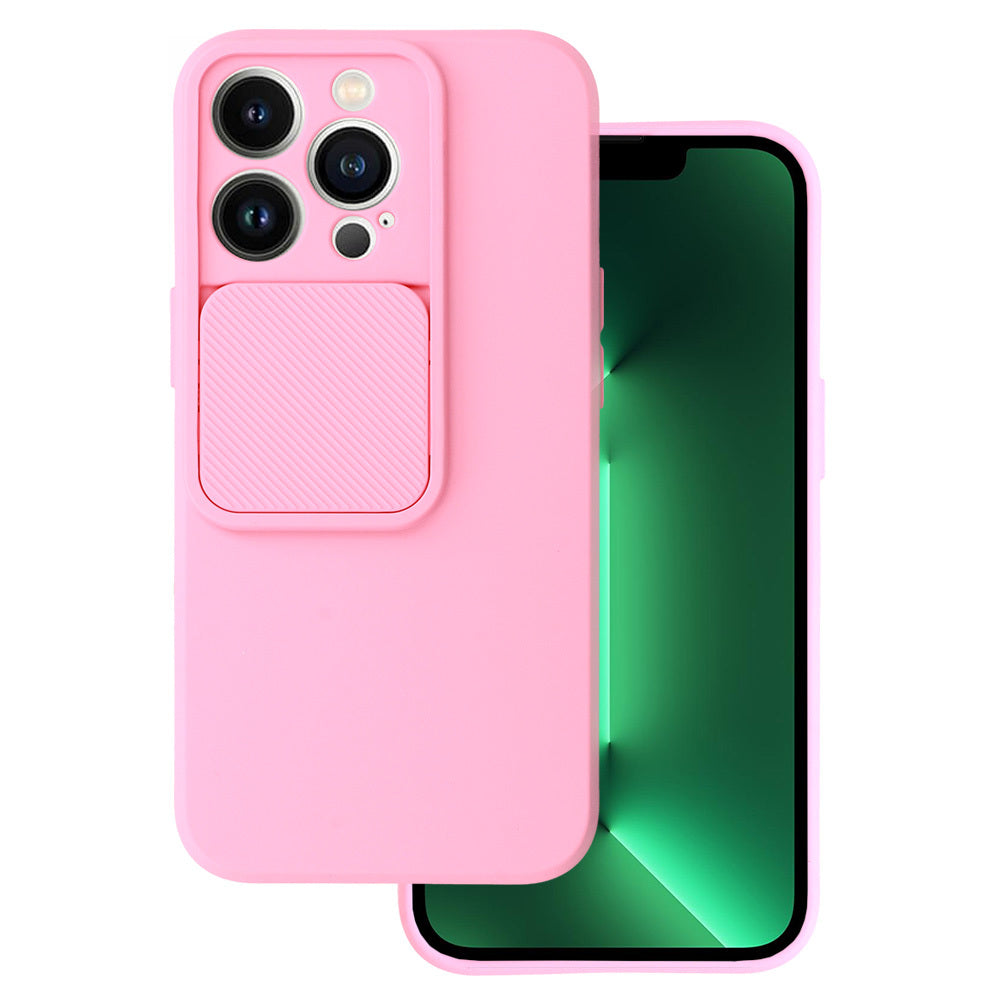 Husa Camshield Soft pentru iPhone 13 Pro Roz deschis