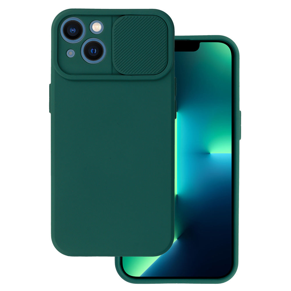 Husa Camshield Soft pentru iPhone 13 Verde inchis