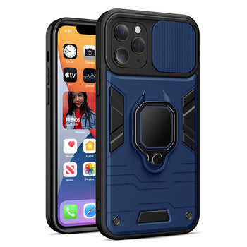 Husa Ring lentila pentru iPhone 14 Plus Navy