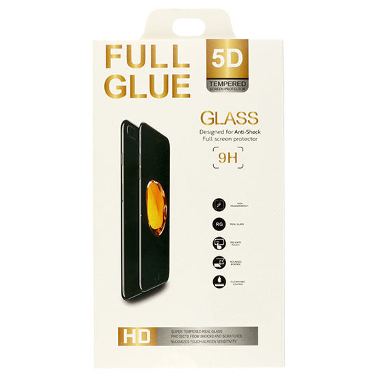 Folie sticla Full Glue 5D pentru iPhone 14 Plus Negru
