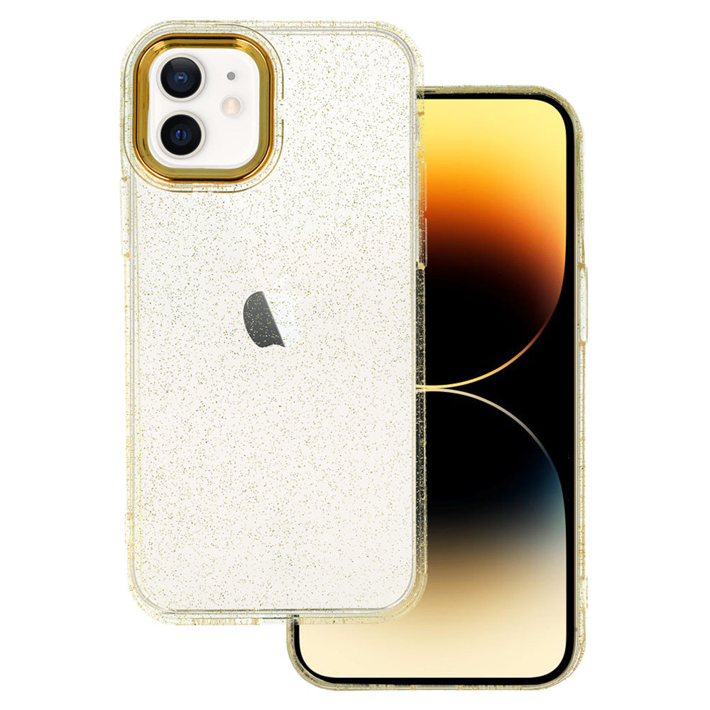 Husa Tel Protect Auriu Glitter pentru iPhone 12/12 Pro Auriu