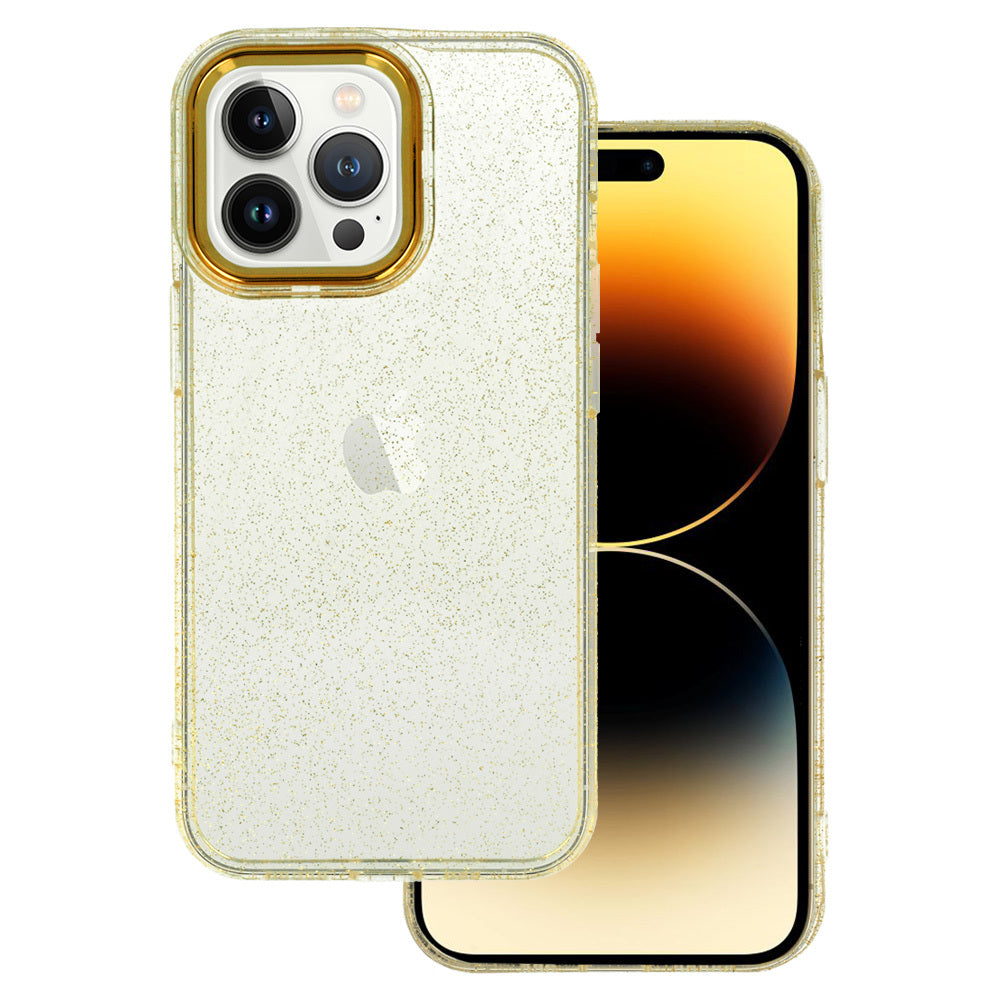 Husa Tel Protect Auriu Glitter pentru iPhone 12 Pro Max Auriu