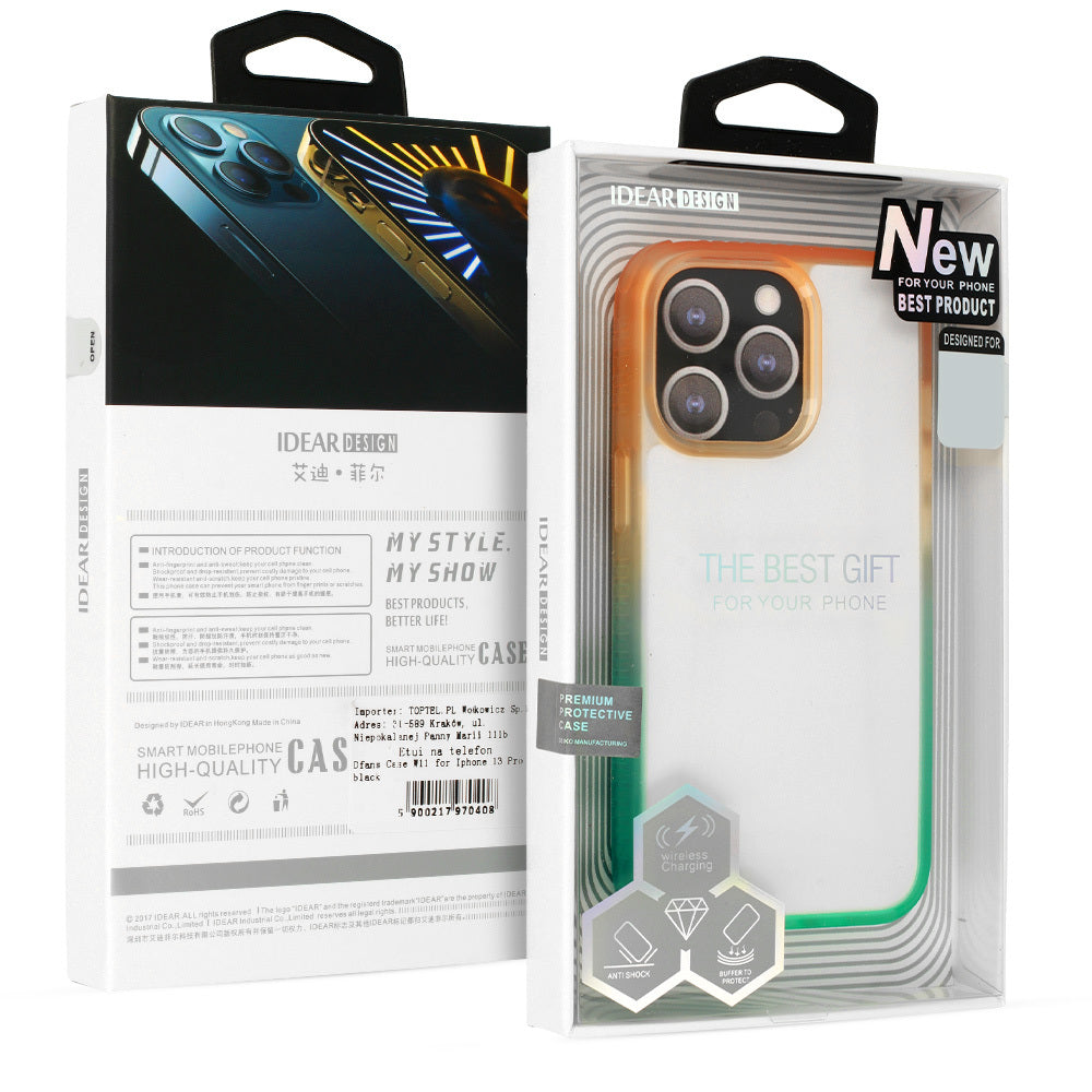 Husa Idear W15 pentru iPhone 14 Plus Portocaliu-mint