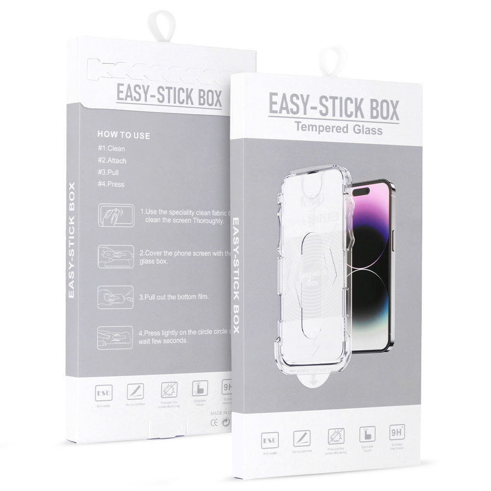 Folie sticla Full Glue Easy-stick Box pentru iPhone XS MAX Negru