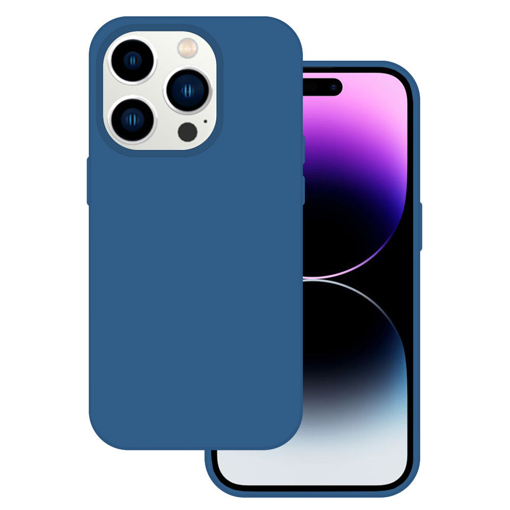 Husa Tel Protect Silicone Premium pentru iPhone 14 Pro Navy