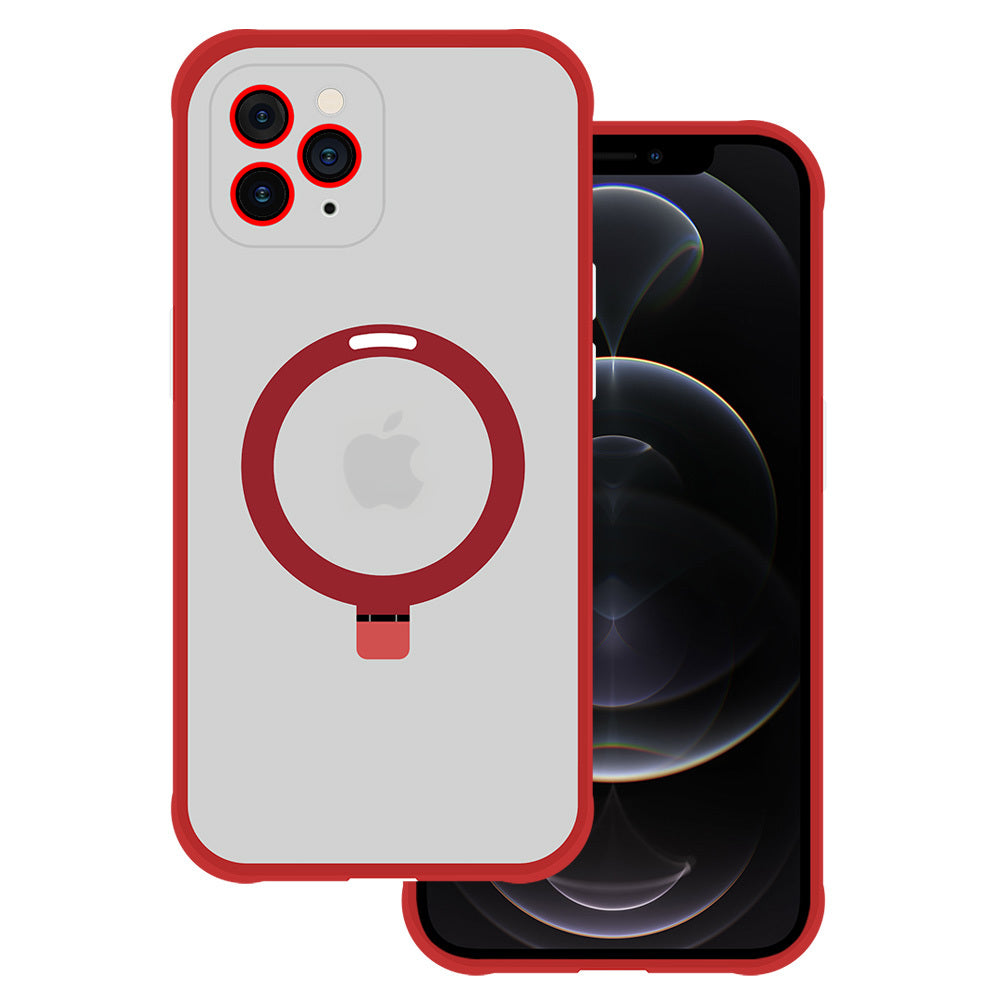 Husa Tel Protect Magical Magsafe Stand pentru iPhone 11 Pro Max Rosu