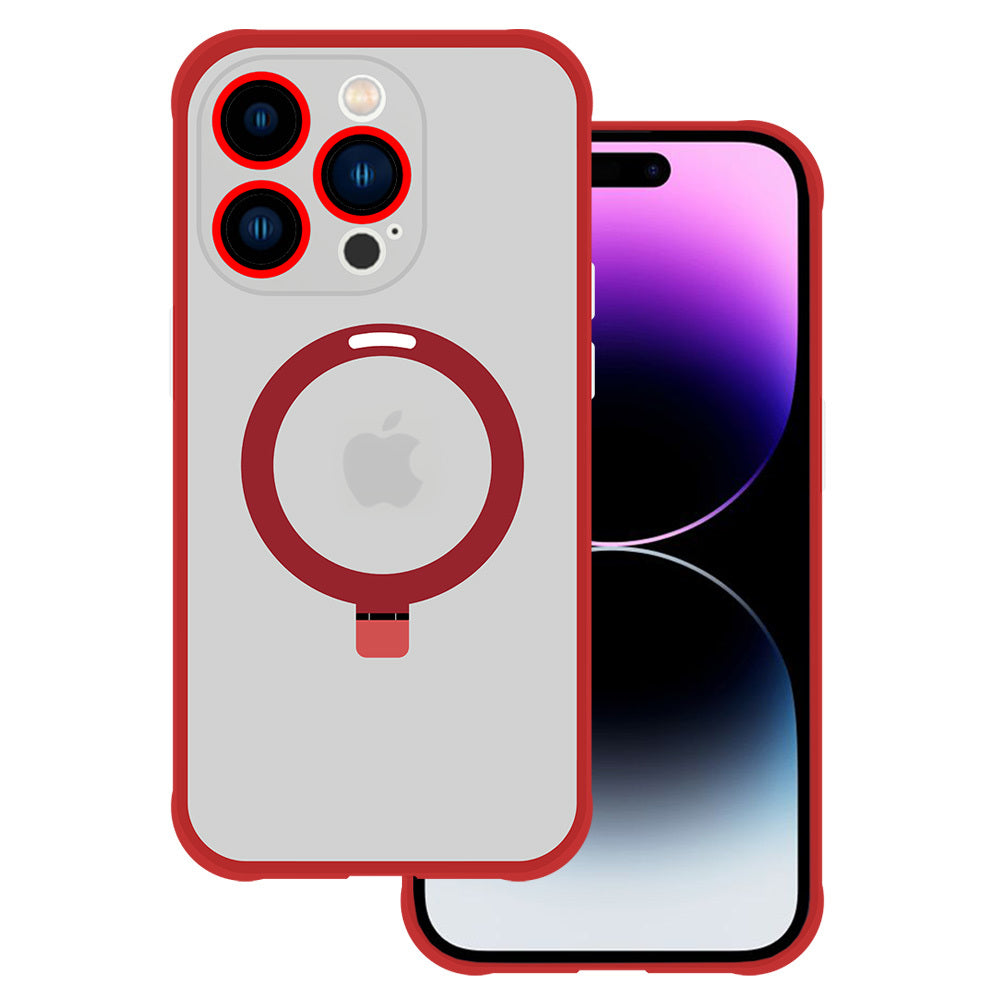 Husa Tel Protect Magical Magsafe Stand pentru iPhone 12 Pro Rosu