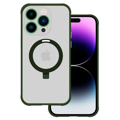 Husa Tel Protect Magical Magsafe Stand pentru iPhone 14 Pro Verde