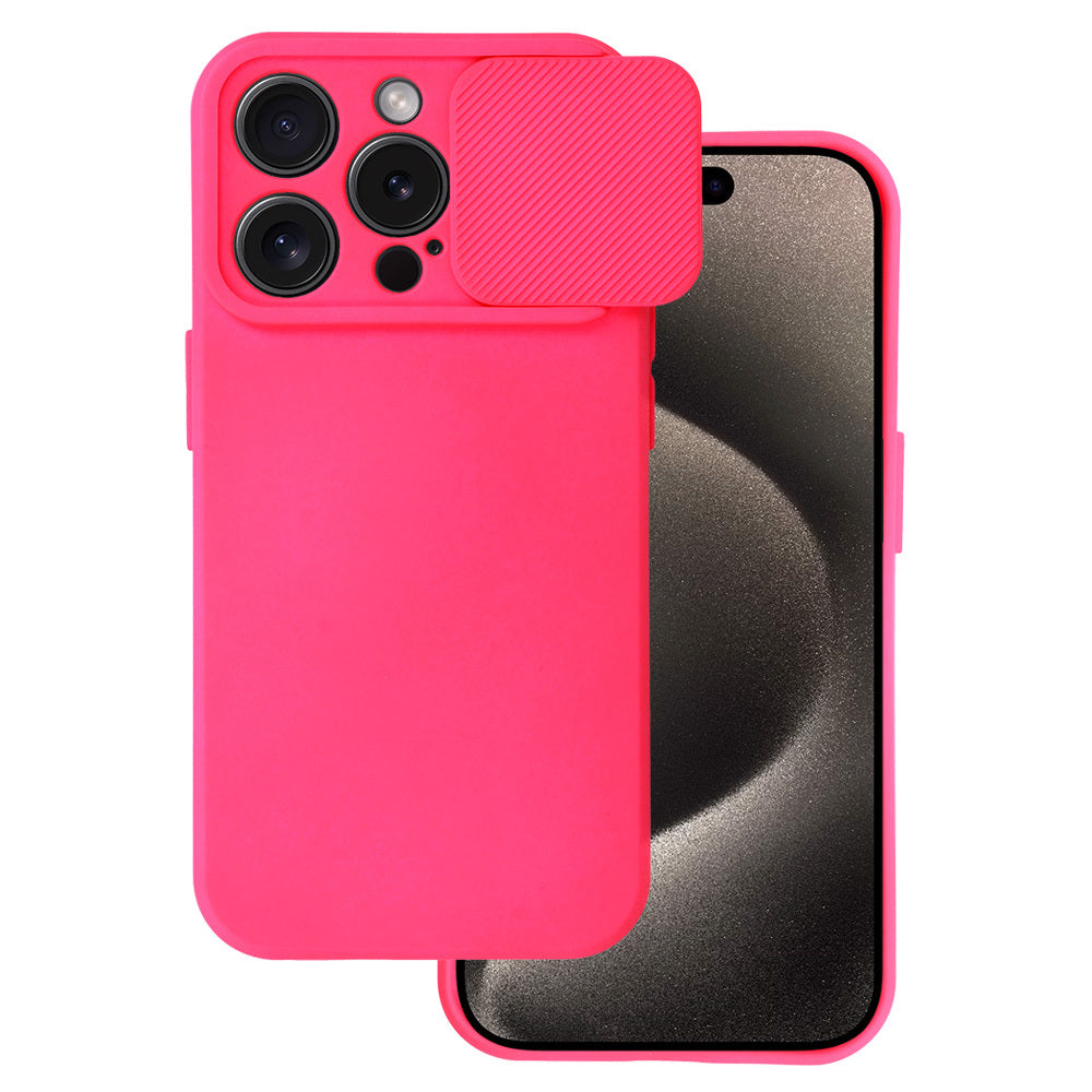 Husa Camshield Soft pentru iPhone 15 Pro Max Roz
