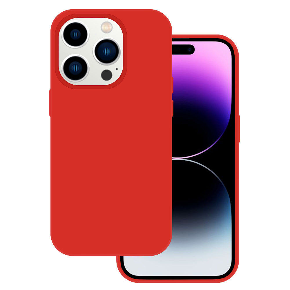 Husa Tel Protect Silicone Premium pentru iPhone 15 Pro Max Rosu