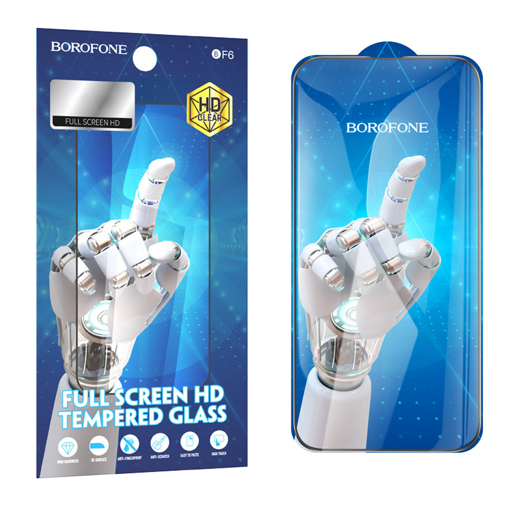 Folie Borofone sticla BF6 Diamond Armor ecran complet HD pentru iPhone 14 Pro - 10 Pieces